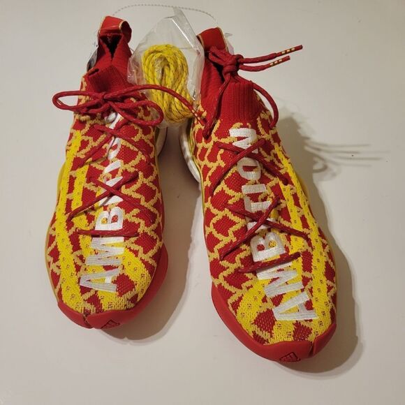 NEW ADIDAS PW x CNY RED YELLOW KANSAS CITY CHIEFS SNEAKERS NWT 9.5 43 1/2 9 1/2 main image 6